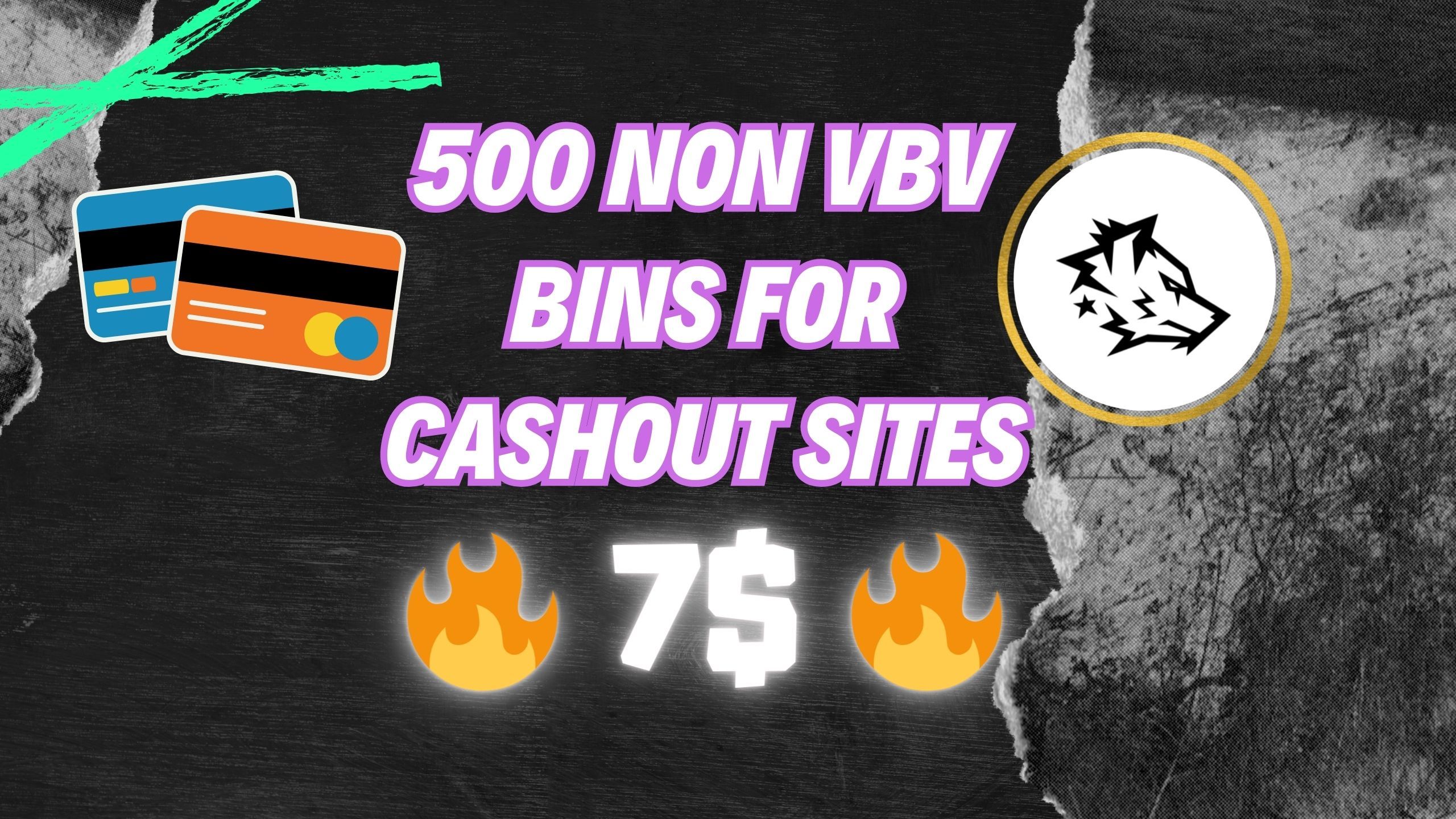 500 NON VBV BINS FOR CASHOUT SITES