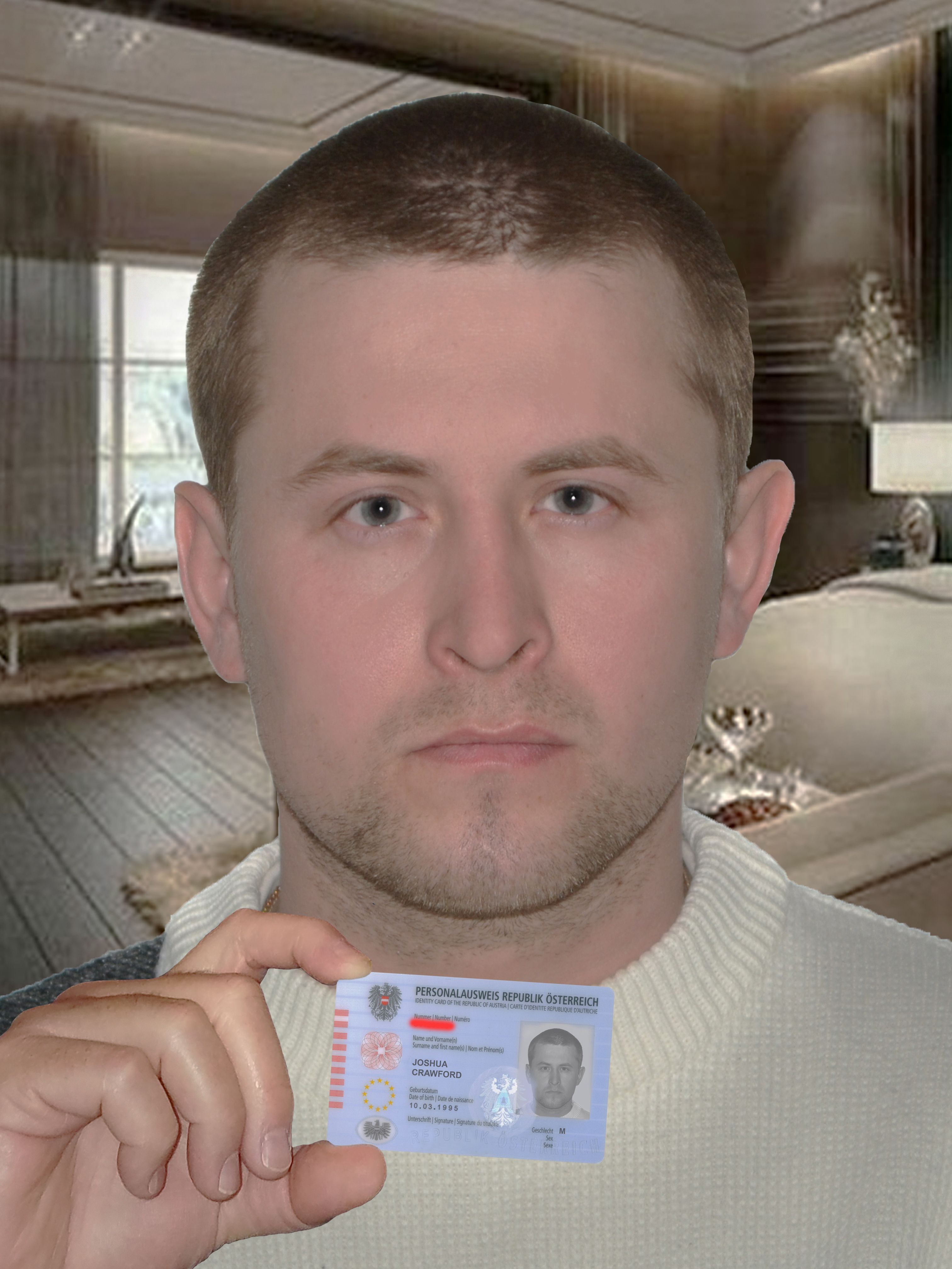 ID Card  Driver License Selfie PSD Template