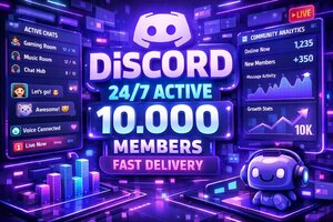 DISCORD 24/7 ACTIVE 10.000 MEMBERS | FAST DELIVERY – Building Real, Engaged Communities the Right Way
