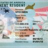 USA Green Card PSD Template