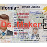California Driver License PSD Template