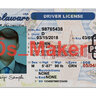 Delaware  Driver License PSD Template