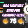 500 FRESH NON VBV BINS best for Cashout Sites
