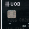 Singapore UOB Singapore Bank mastercard template