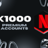 x1000 Premium Netflix accounts ( ALL FRESH AND WORK )