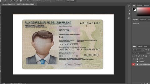 All in one Germany PSD Templates + Fonts (IDs+Passport+Bill)