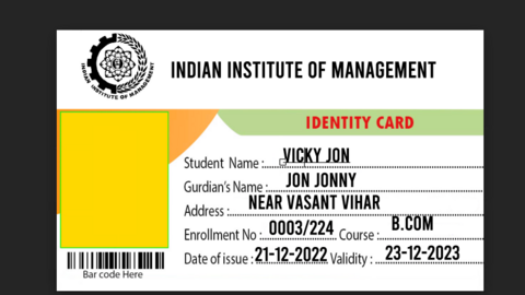 PSD id Card For Indian For Edit