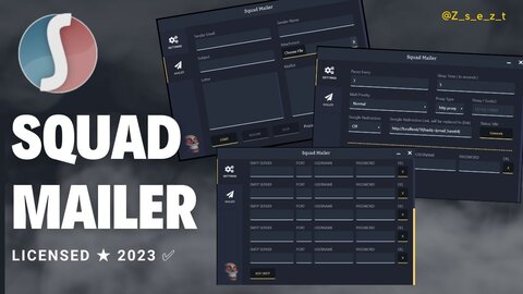 Squad Mailer ★ 2023 [ licensed ] ★ |The Ultimate High-Speed Bulk Email Tool 🌟✅💯