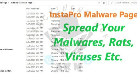 InstaPro - Malware Page | Spread Your RATs, Malwares, Stealer, Crypters, Viruses, Etc. |