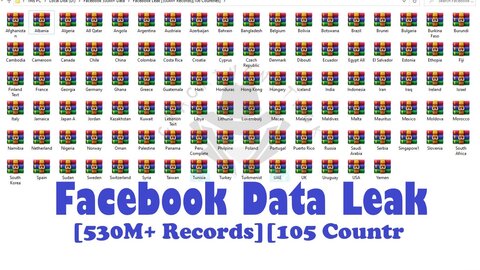 Facebook Data Leak [530M+ Records] [105 Countries]
