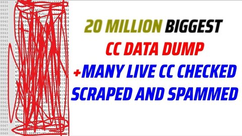 [!!BIGGEST DUMP!!] 20 MILLION SCRAPPED AND SPAMMED CC DATA FOR CARDING