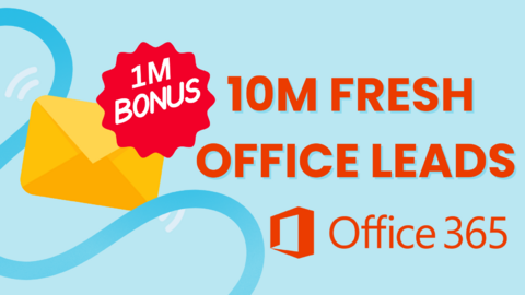 10M OFFICE365 EMAIL LIST WITH 1M EMAILS BONUS | MIXED COMPANY EMAILS | FRESH CORPS LEADS