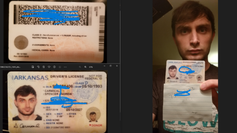 55+ USA high quality Driving license  + selfie holding with paper for any kind of verification