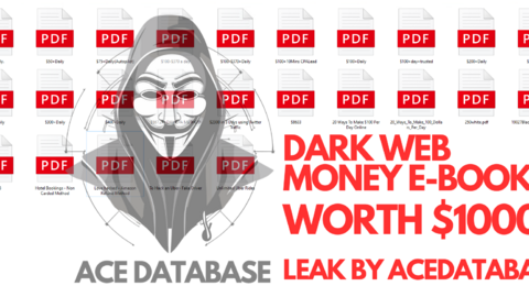 DARK WEB MONEY E-BOOKS WORTH $10000 LEAK BY ACEDATABASE