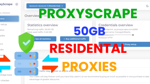 PROXYSCRAPE 50GB RESIDENTAL PROXIES | HIGH RESULTS ON CRACKING AND WEB SCRAPPING