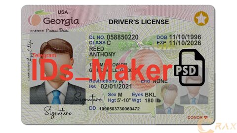 Georgia (V2) Driver License PSD Template