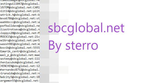 Fresh 35k sbcglobal.net Exclusive Leaked By STERRO November 2023