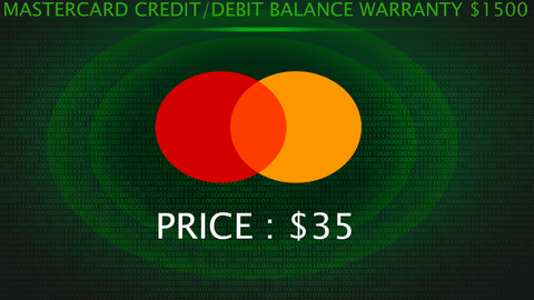 ✦Fresh Mastercard Credit Or Debit card Balance Warranty $1500+✦