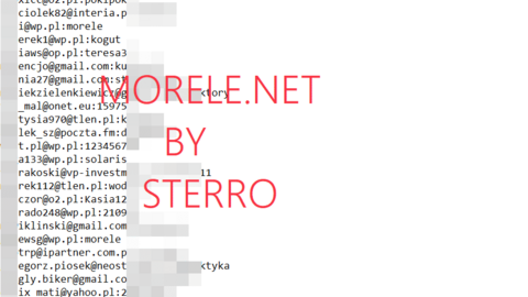 ⚡423K { New }; Morele.net Email-Pass Freshly Leaked By STERRO ⚡⚡