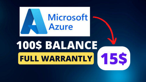 ✅Azure Cloud 100$ credits ACCOUNTS 💯Fast delivery✅✅ (Instant Delivery)✅