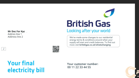Gas bill - United Kingdom  psd