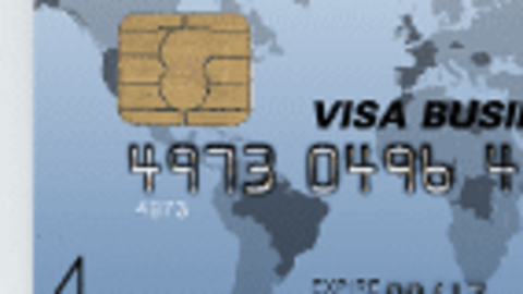 Socgen Visa Card template PSD box