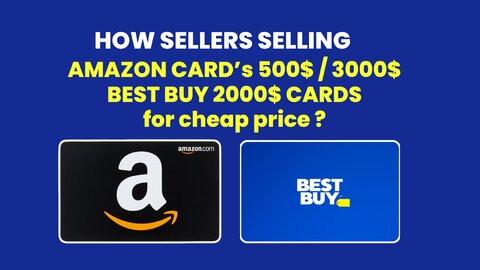 AMAZON CARD’s 500$ / 3000$ BEST BUY 2000$ CARDS for cheap price FULL METHOD