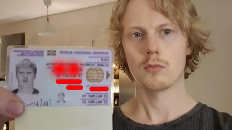 Sweden ID Card Front & Back With Selfie