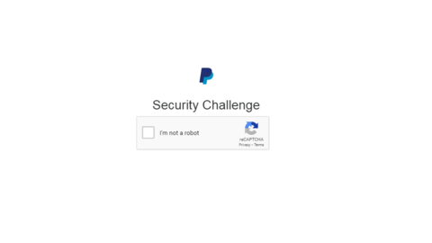 PayPal Original website conversion page (Security Challenge) LETTER
