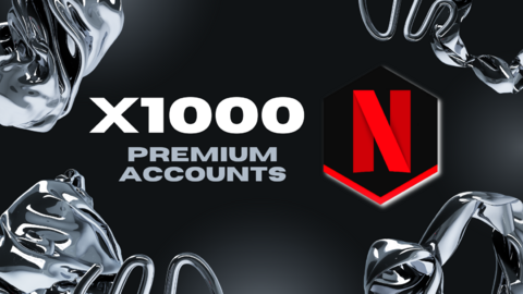 x1000 Premium Netflix accounts ( ALL FRESH AND WORK )
