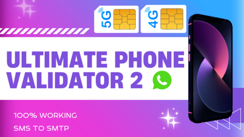 Ultimate Phone Validator 2 | SMS To SMTP | Check Phone Number Carrier All Countries