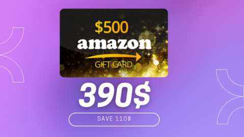 Amazon Gift Card 500$ = 390$ // Fast Delivery // Refund if the card didnt work