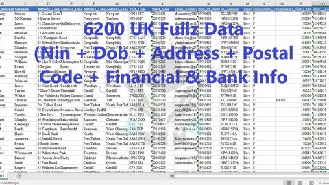 6200 UK FULLZ DATA INCLUDING BANK INFO
