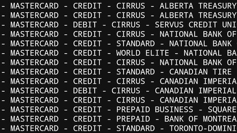 x100 Canadian Bank Bins