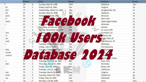 Facebook 100k Users Database 2024