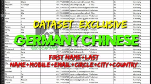 GERMANY CHINESE DATASET [EXCLUSIVE]