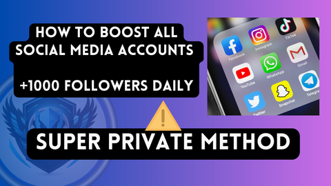 HOW TO BOOST ALL SOCIAL MEDIA ACCOUNTS DAILY FOR FREE