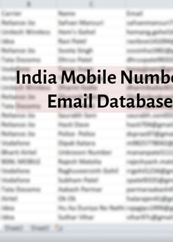 500 million Plus Indian Email/Number Database