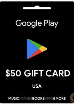 GOOGLE PLAY 50$ GIFTCARD FOR USA ONLY