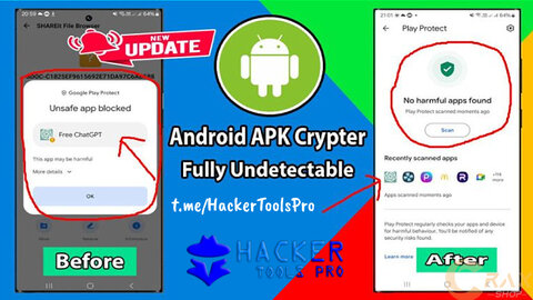 FUD APK Encryption Method [ Bypass Google Play Protection & All Antiviruses ]